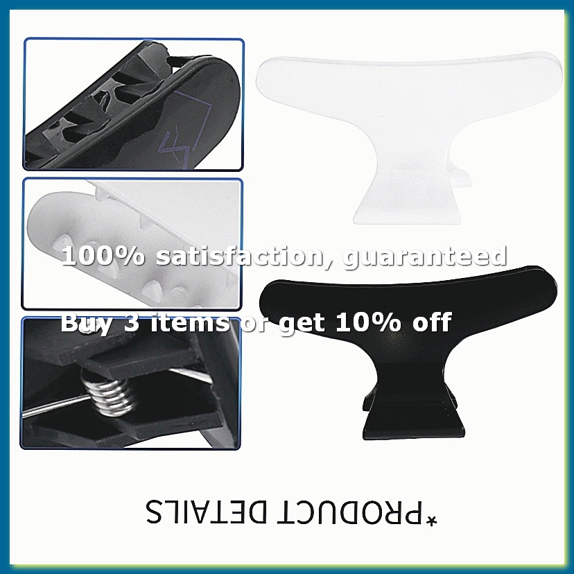 Hair Clips - 4 STUKS Zwart Wit Kappers Vlinder
