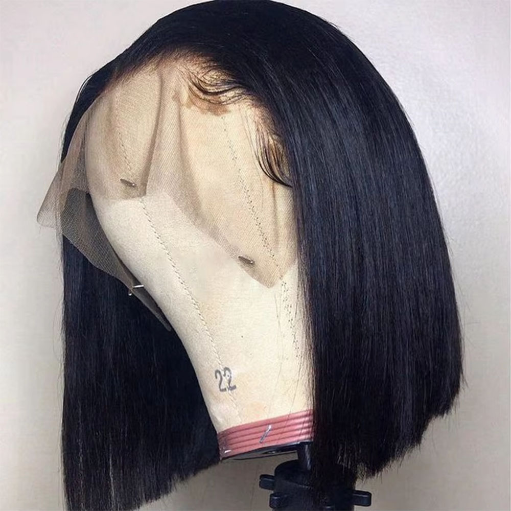 Pre Parted 13X4 Lace Front Bob Wig - Voorgeknipte, lijmloze pruik van echt haar,