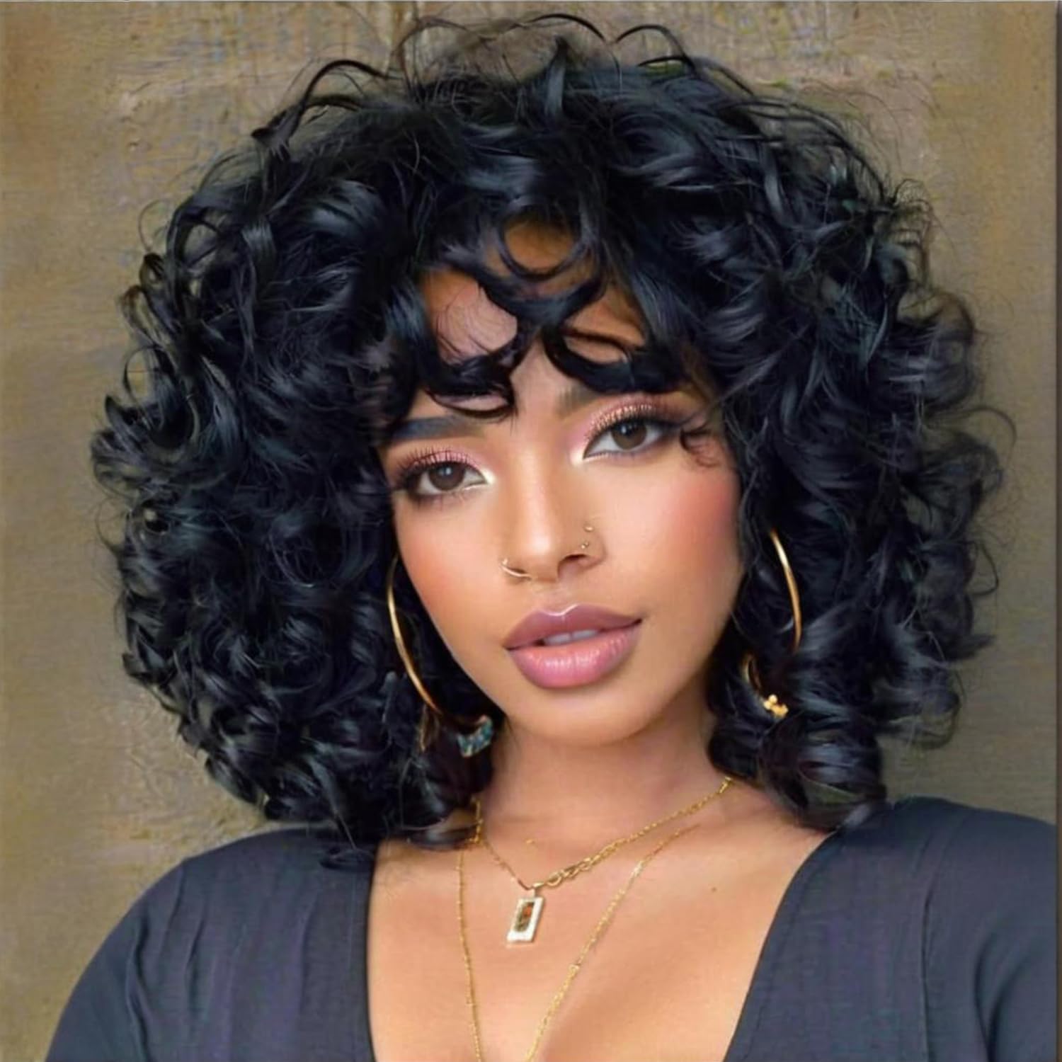 Bouncy Krullend Bob Menselijk  - Short Pixie Cut Wig Human Hair Cheap recensie en prijs