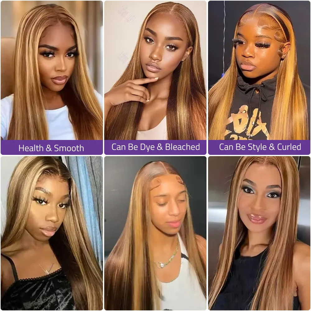 Highlight 46 Inch P4/27 Rechte - Hd Lace Frontal Wig Human Hair Pre Plucked recensie en prijs