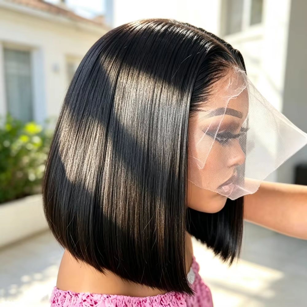 10-16 inch transparante 13x6 r - Pre Parted 13X4 Lace Front Bob Wig recensie en prijs